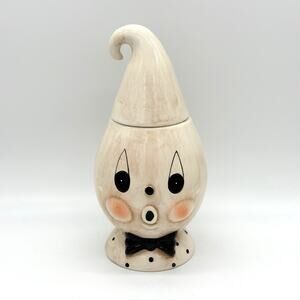 Johanna Parker Transpac Gus Ghost Boo Halloween Cookie Jar Canister NEW